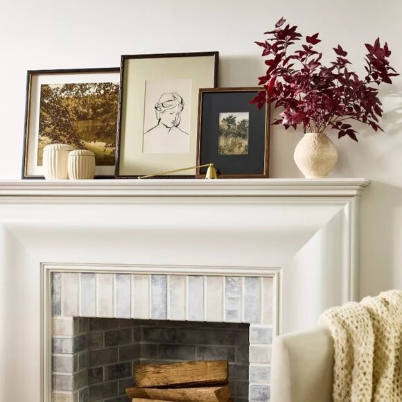 Potted Fall Leaf Arrangement in Vase Burgundy - Threshold Studio McGee - Target - Picture 2 of 5